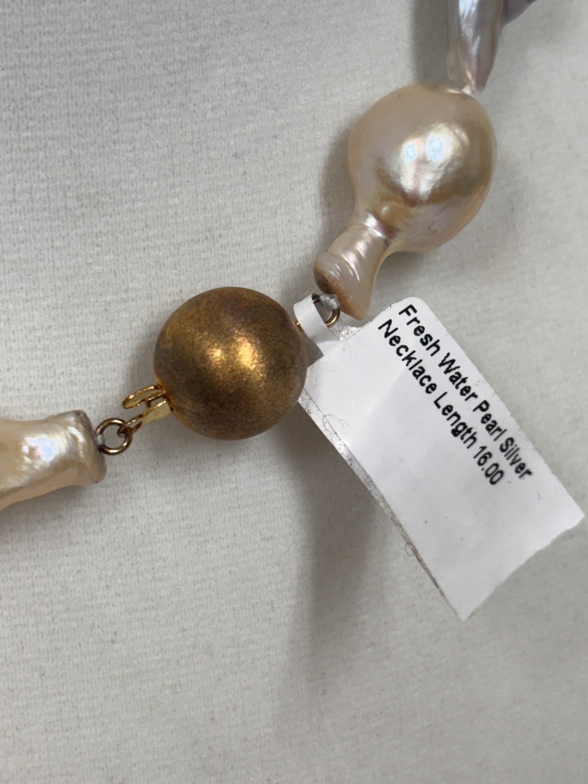 Rare 13-18mm Natural Pink Purple Multicolor Baroque Keshi Pearl Necklace 16 in