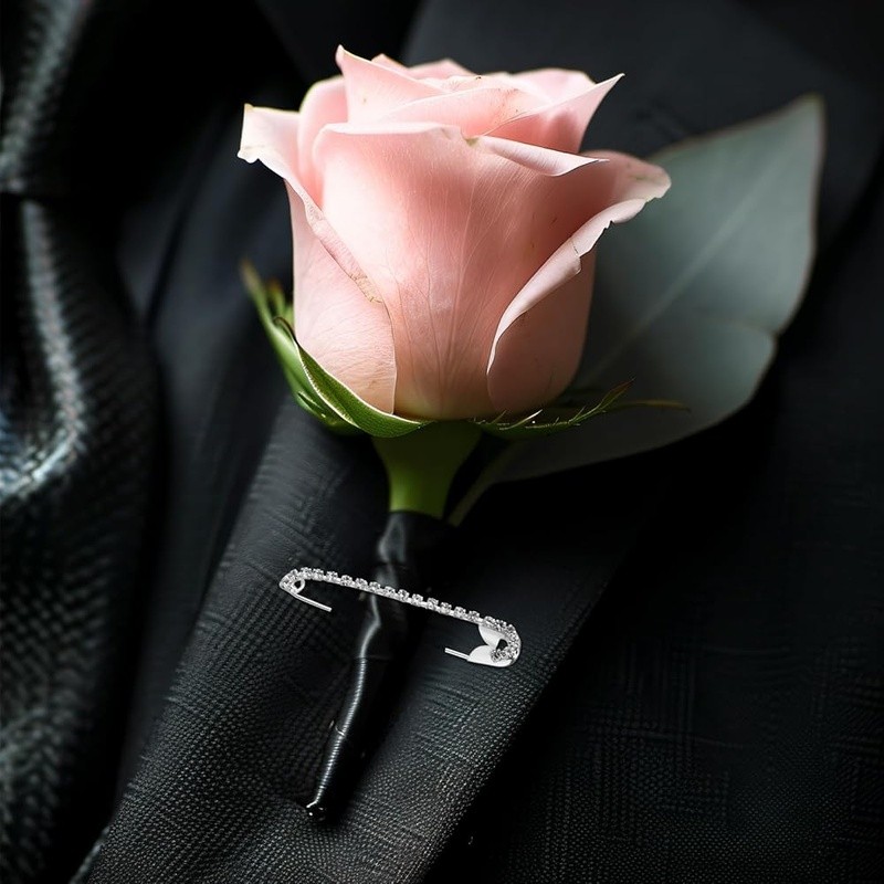 10pcs Rhinestone Brooch Pins Safety Pins Women Fashion Sewing Accessories New