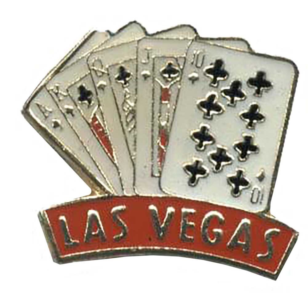 Las Vegas Cards Bike Motorcycle Hat Cap Lapel Pin HP4632
