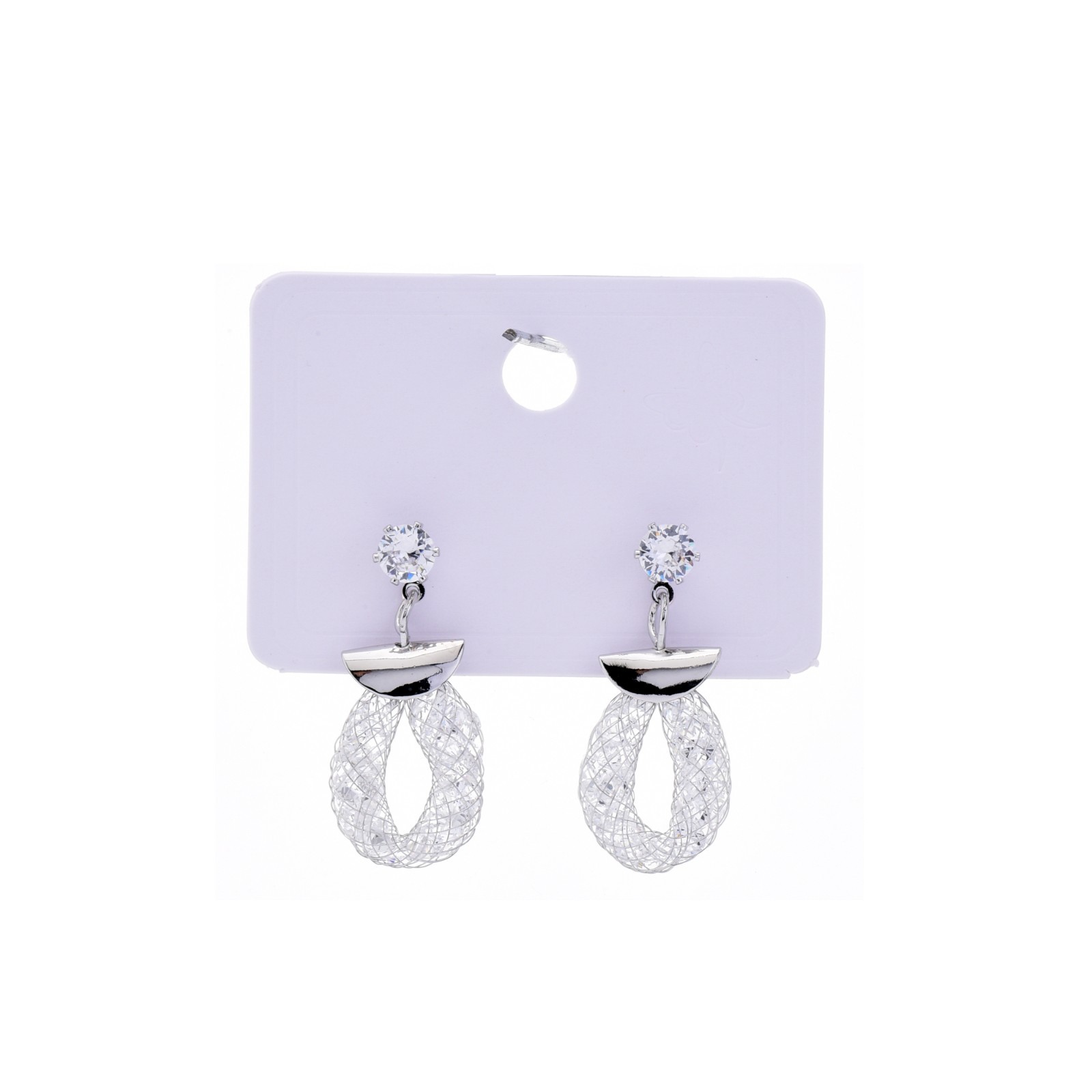 Rhinestone Link Chain Necklace & Earring Set Women’s Statement Jewelry STN 16
