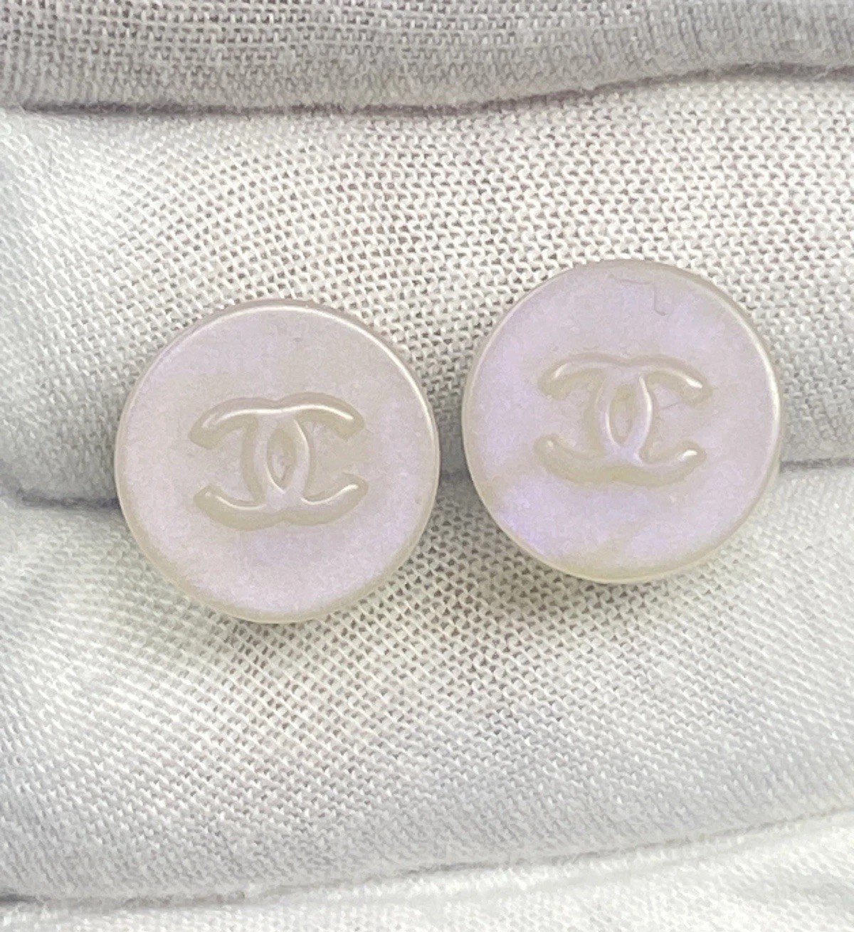 Chanel CC clip On Earrings