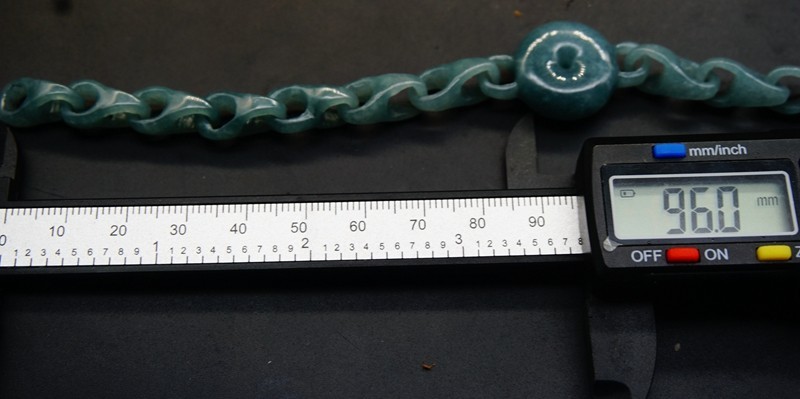 Certified Grade A Jade Jadeite Interlocking Dragon Bone Links Donut Bracelet