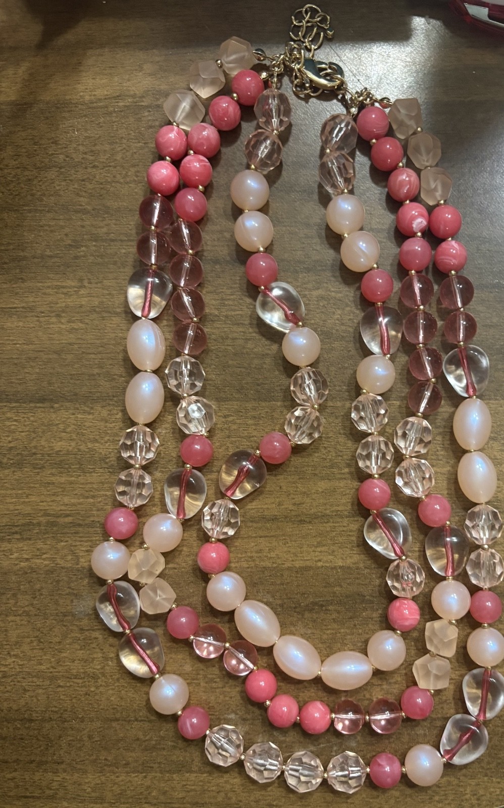 Multi-Layer Pink & Coral 10″ Necklace-Lane Bryant 2023