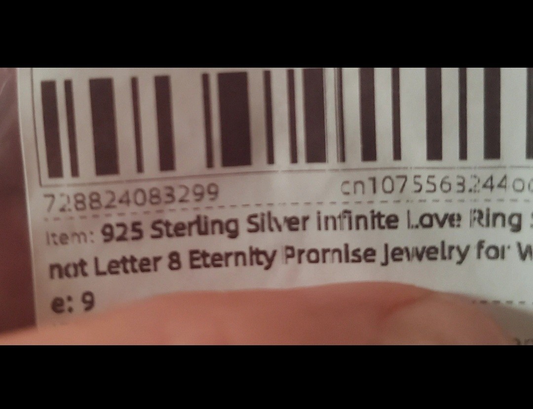 925 Sterling Silver Pavé Infinity Love Band Ring Size 9 Clear Round CZ Stackable