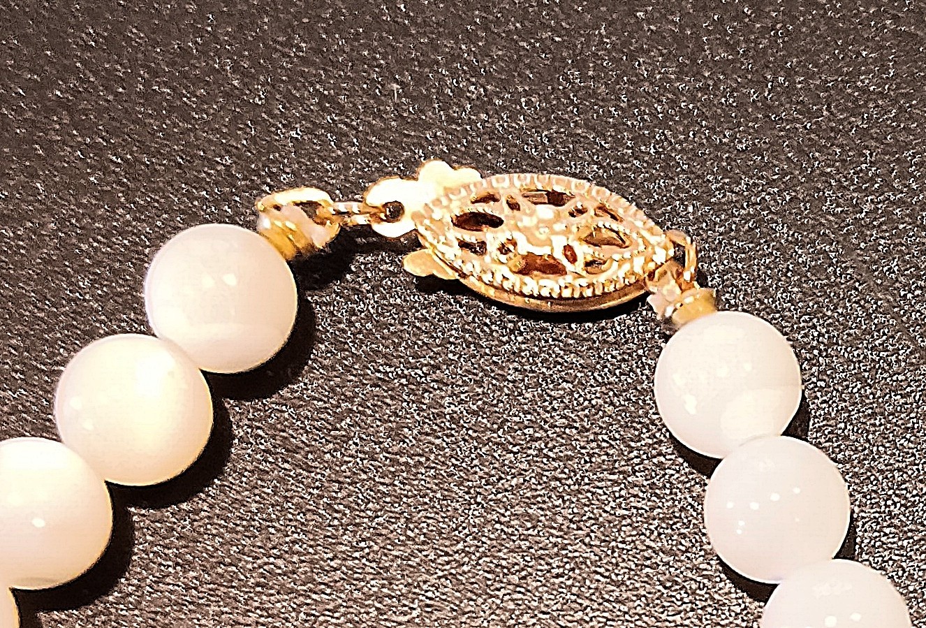 Milky Quartz Necklace and Earring Set with 14K Gold Filled Parts