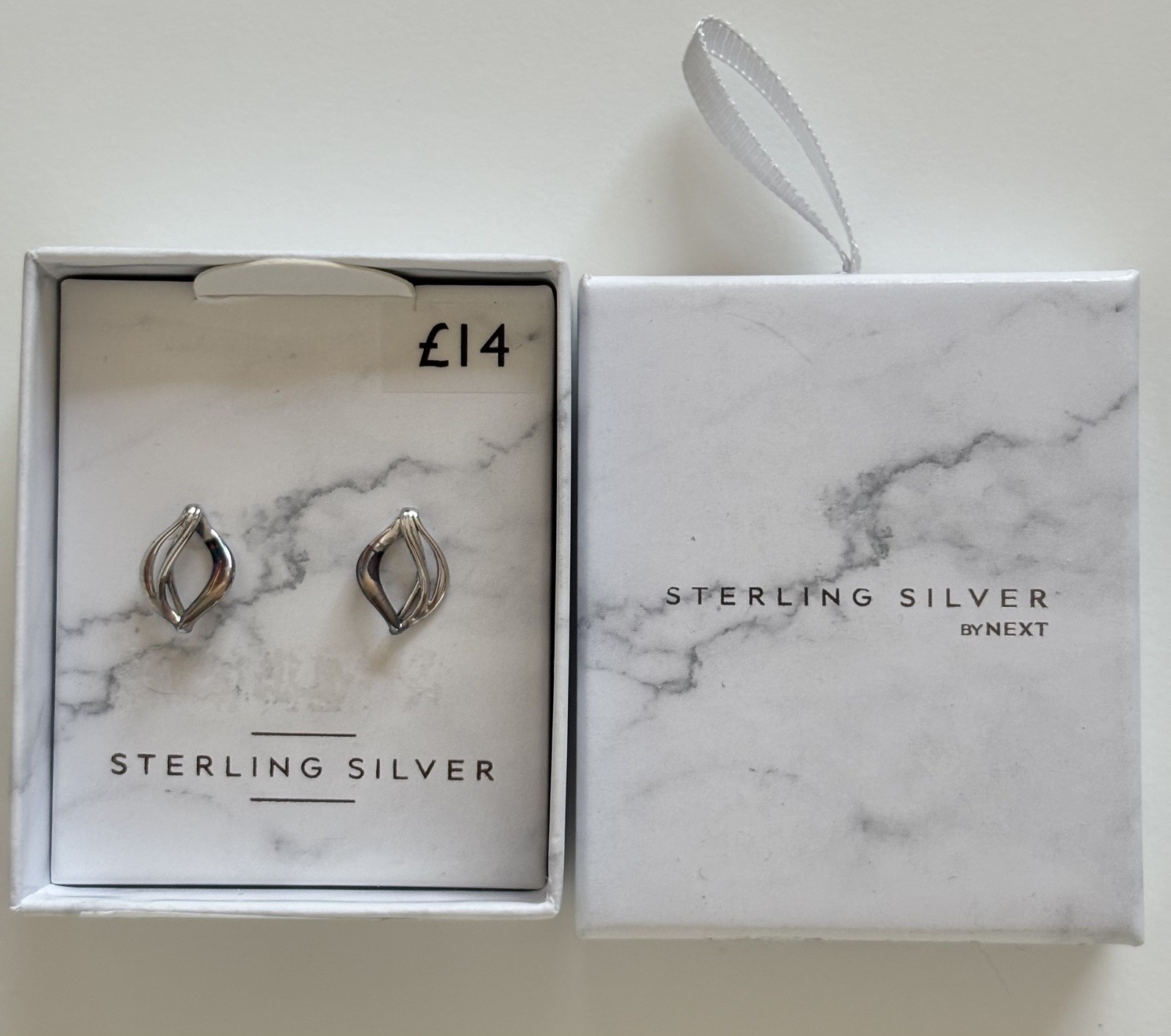 Next Sterling Silver Stud earrings. New
