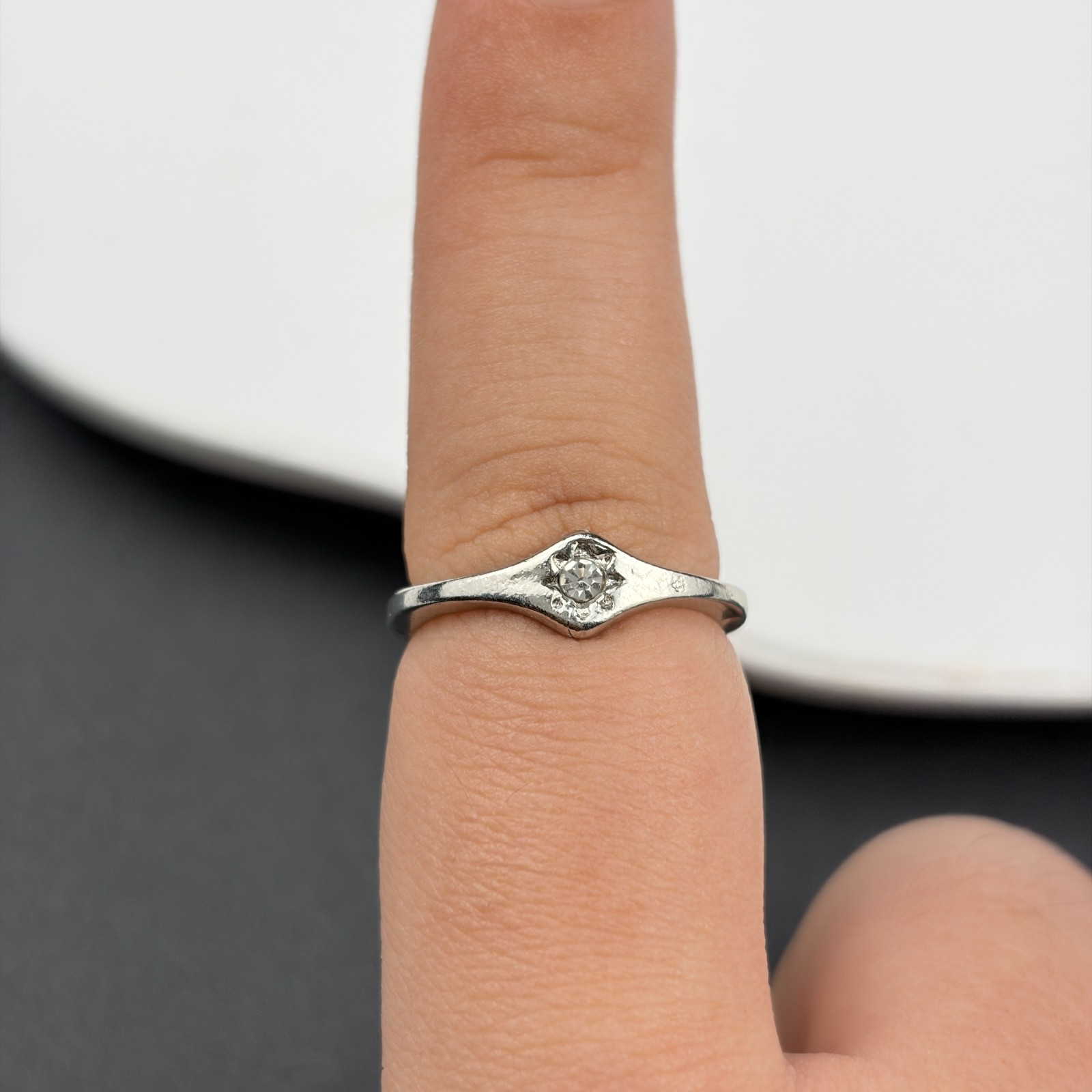 Silver Starburst Adjustable Open Ring • Unisex
