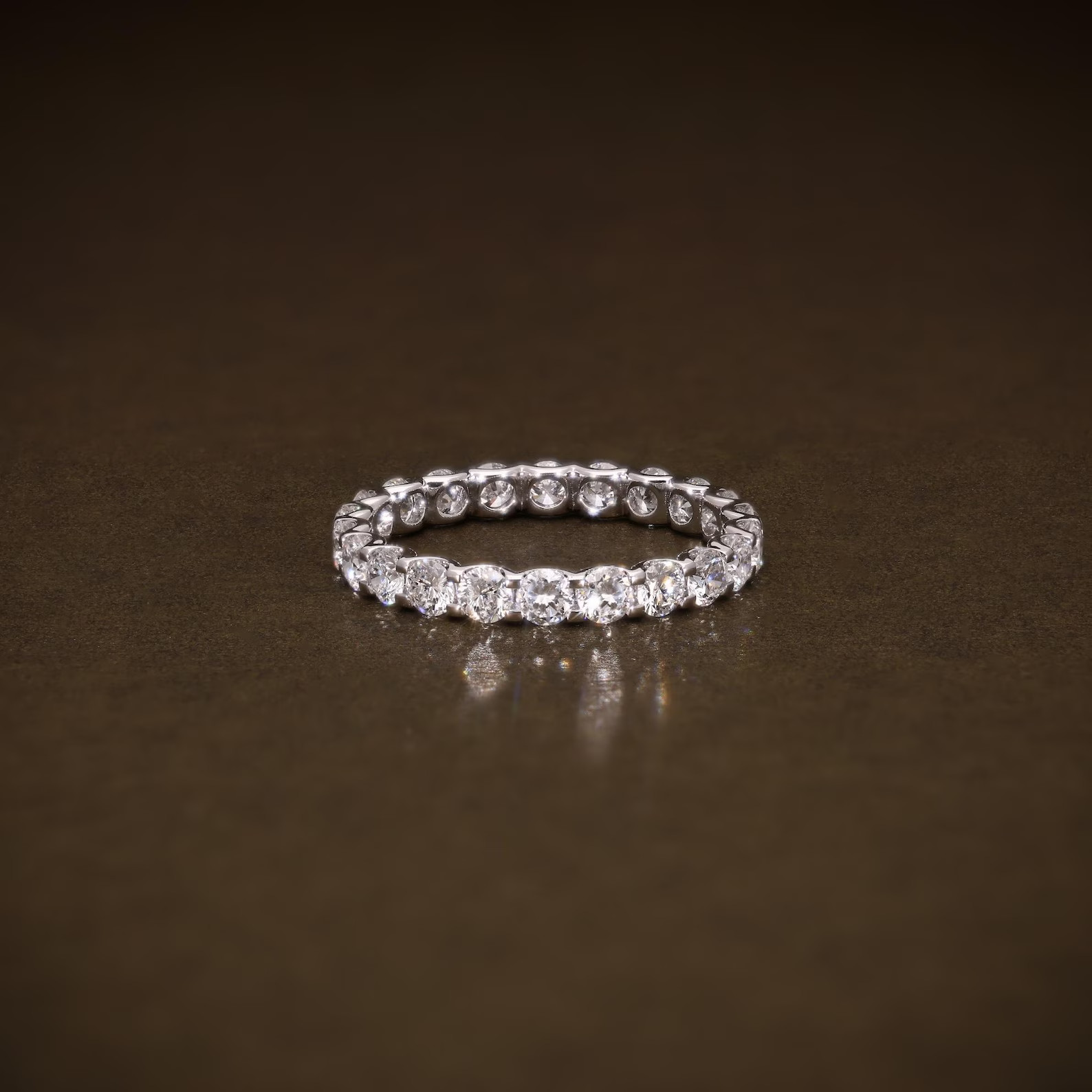 2.80 Ct Round Cut Simulated Diamond Women’s Eternity Ring 14k White Gold Plated
