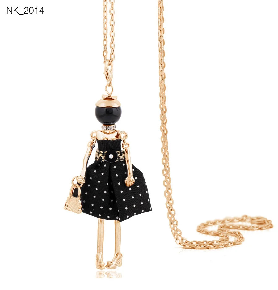 Statement Pendant Necklace Long Chain Lady Charm Jewelry Women Trend Style 1 Pc