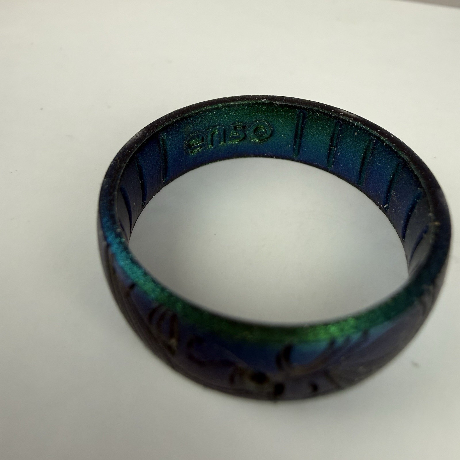 Enso Rings Disney Collection Ariel Classic Silicone Ring Sz 12 Iridescent Green