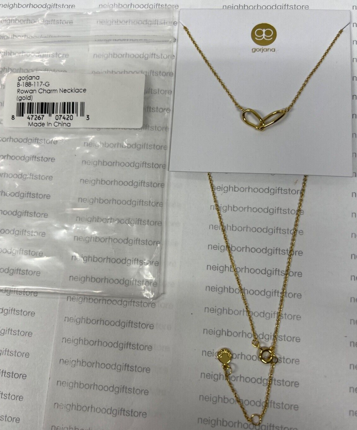 Gorjana Rowan Charm Necklace In (GOLD) B- 188-117-G NEW AUTHENTIC VIP GIFT PIC.