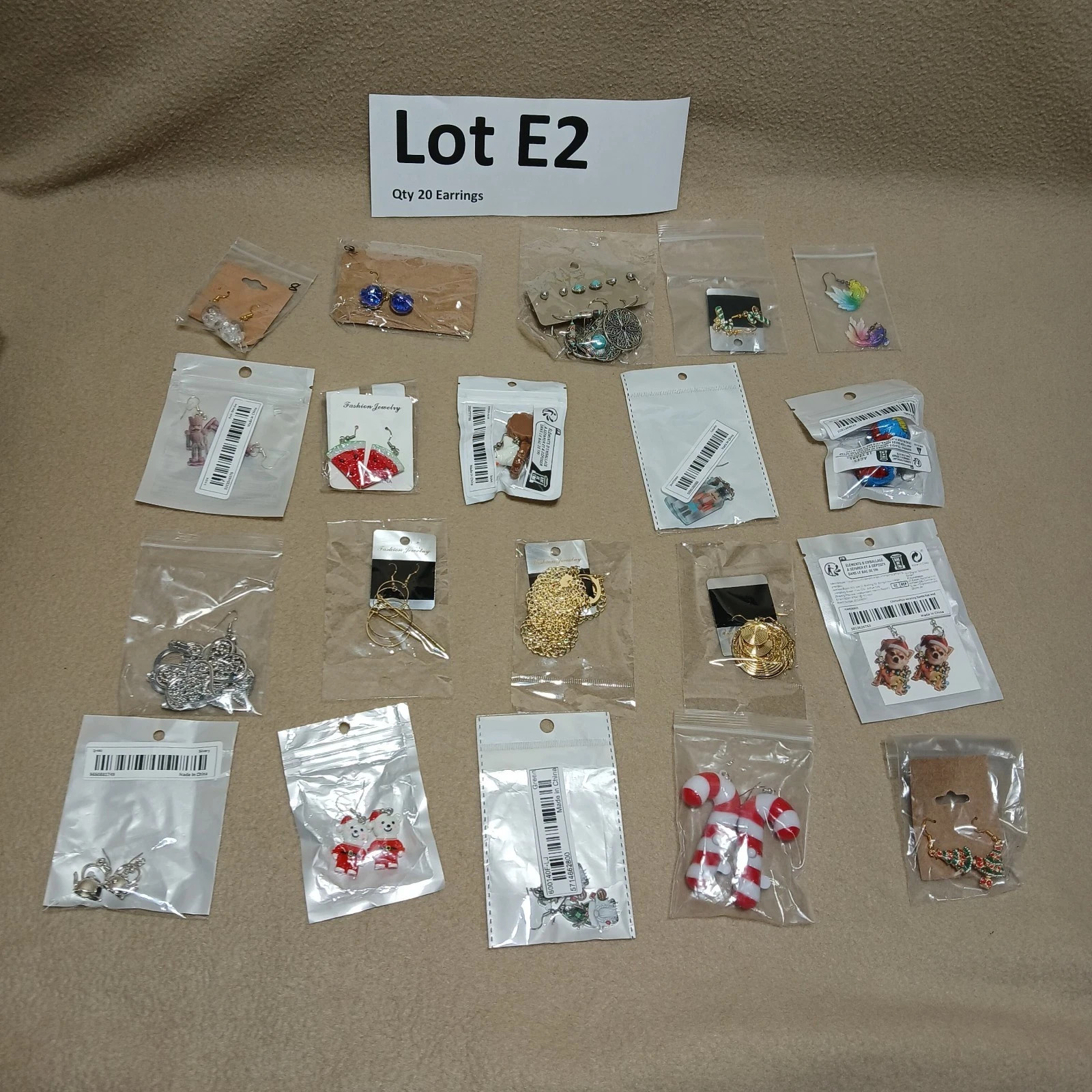 Lot of 100+ Fashion Jewelry Earrings Various Sizes And Styles Wearable UNSIGNED