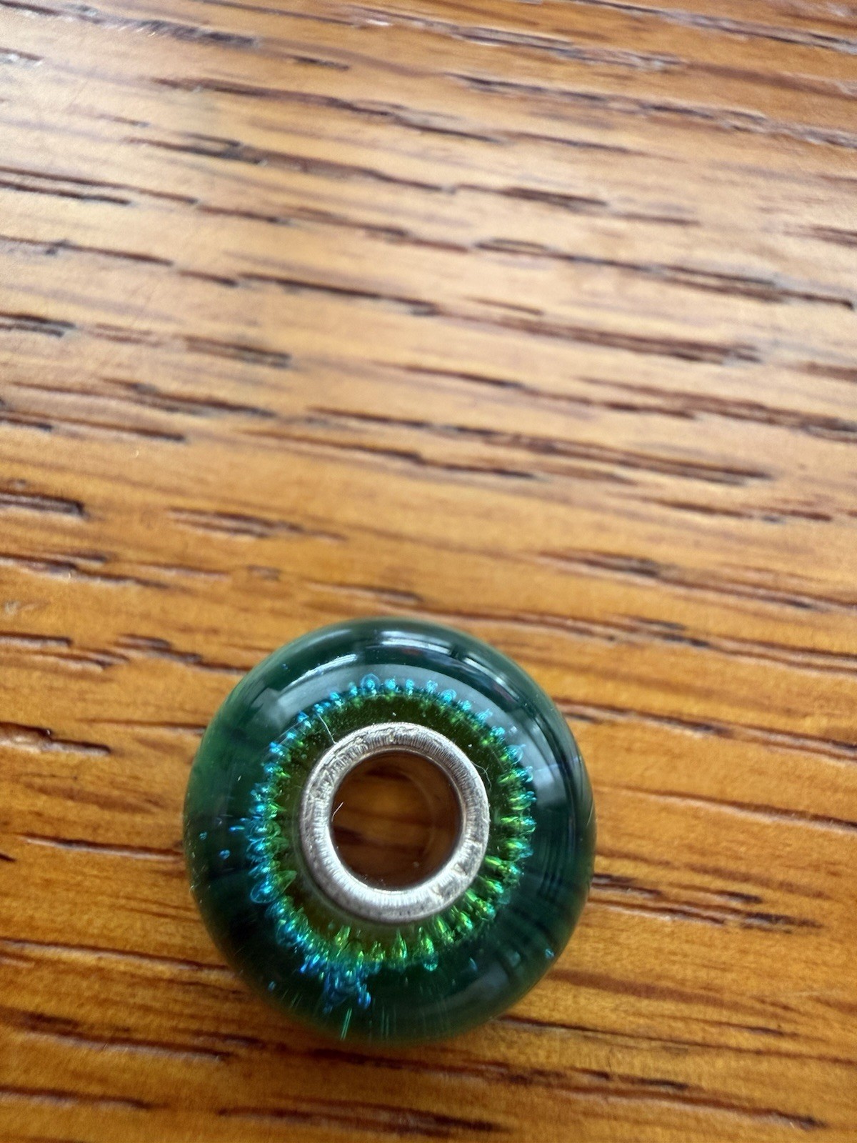 Trollbeads Silver Trace Turquoise Bead