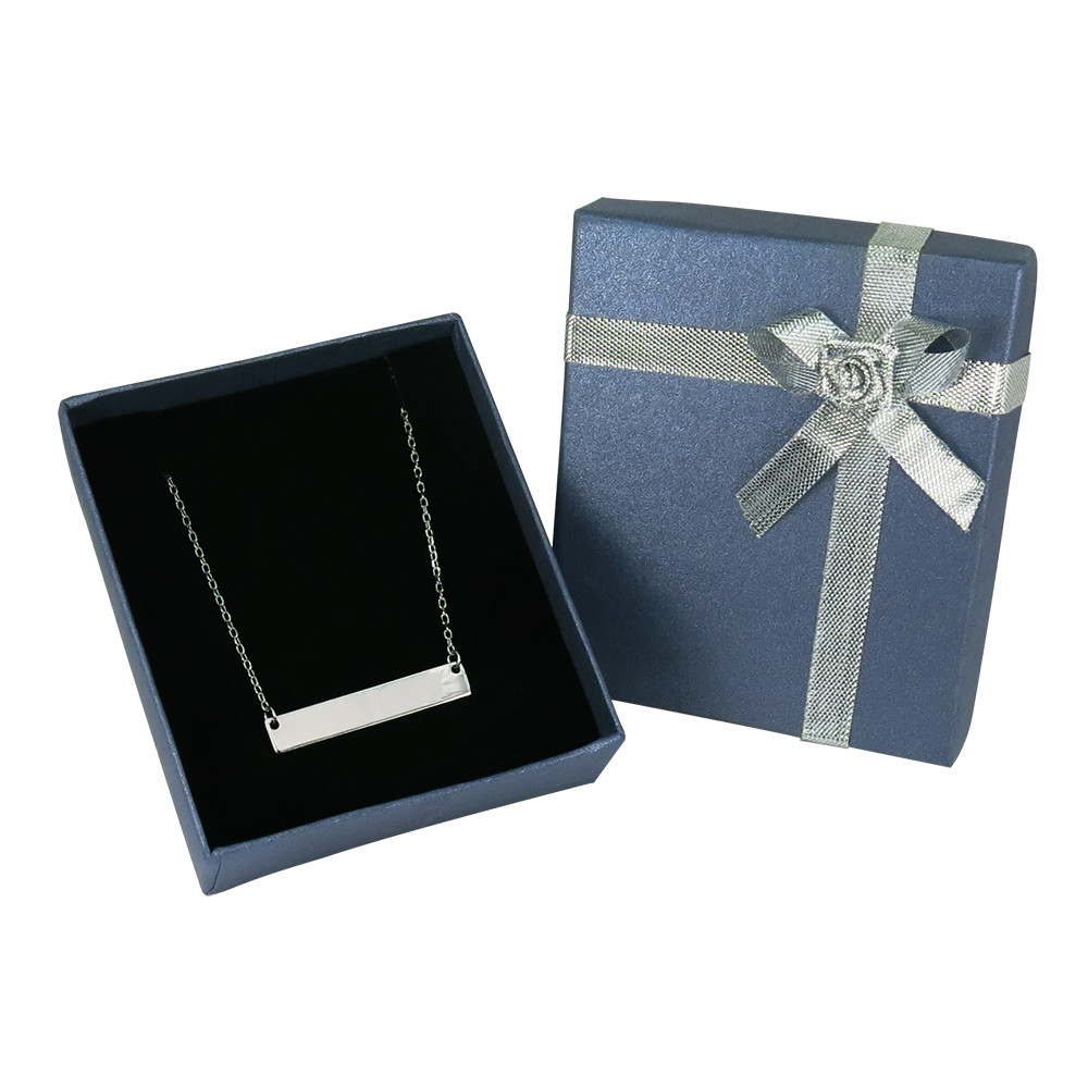 Woman Gold Bar Necklace Personalized Initial Name Engraved Custom Woman Necklace