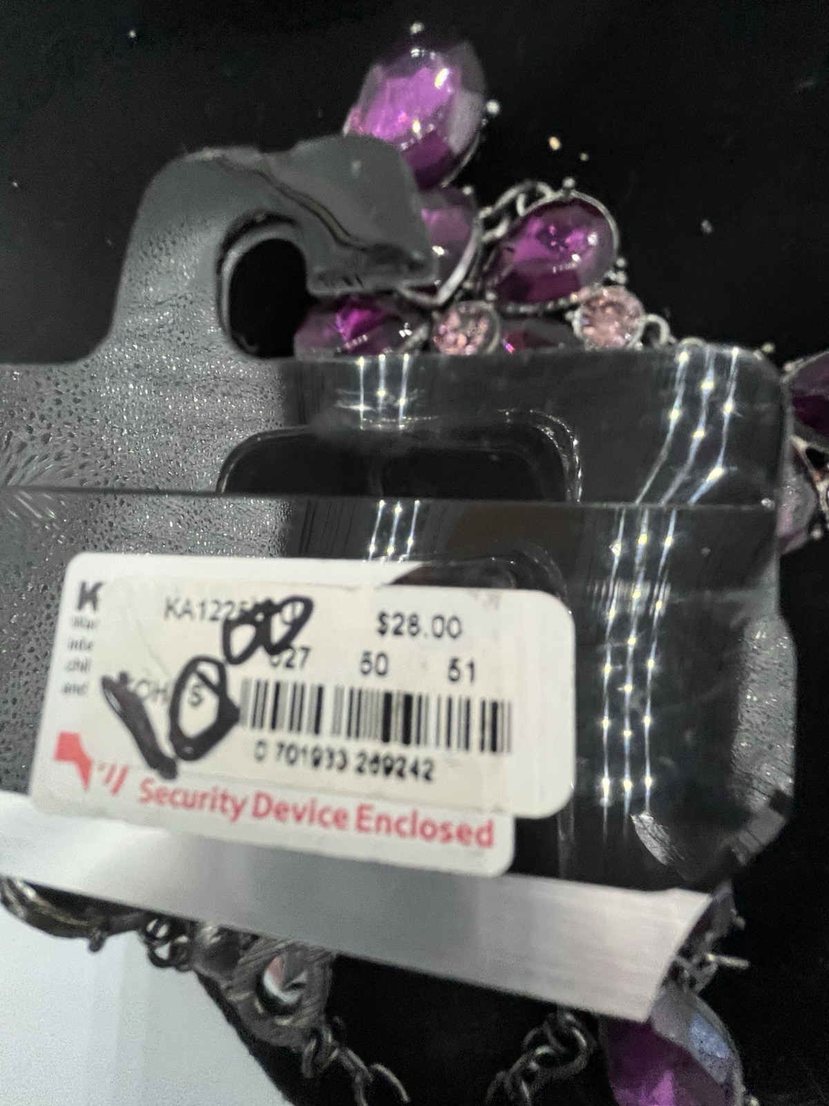 Apt 9 New Purple Layered Bib Necklace NWT