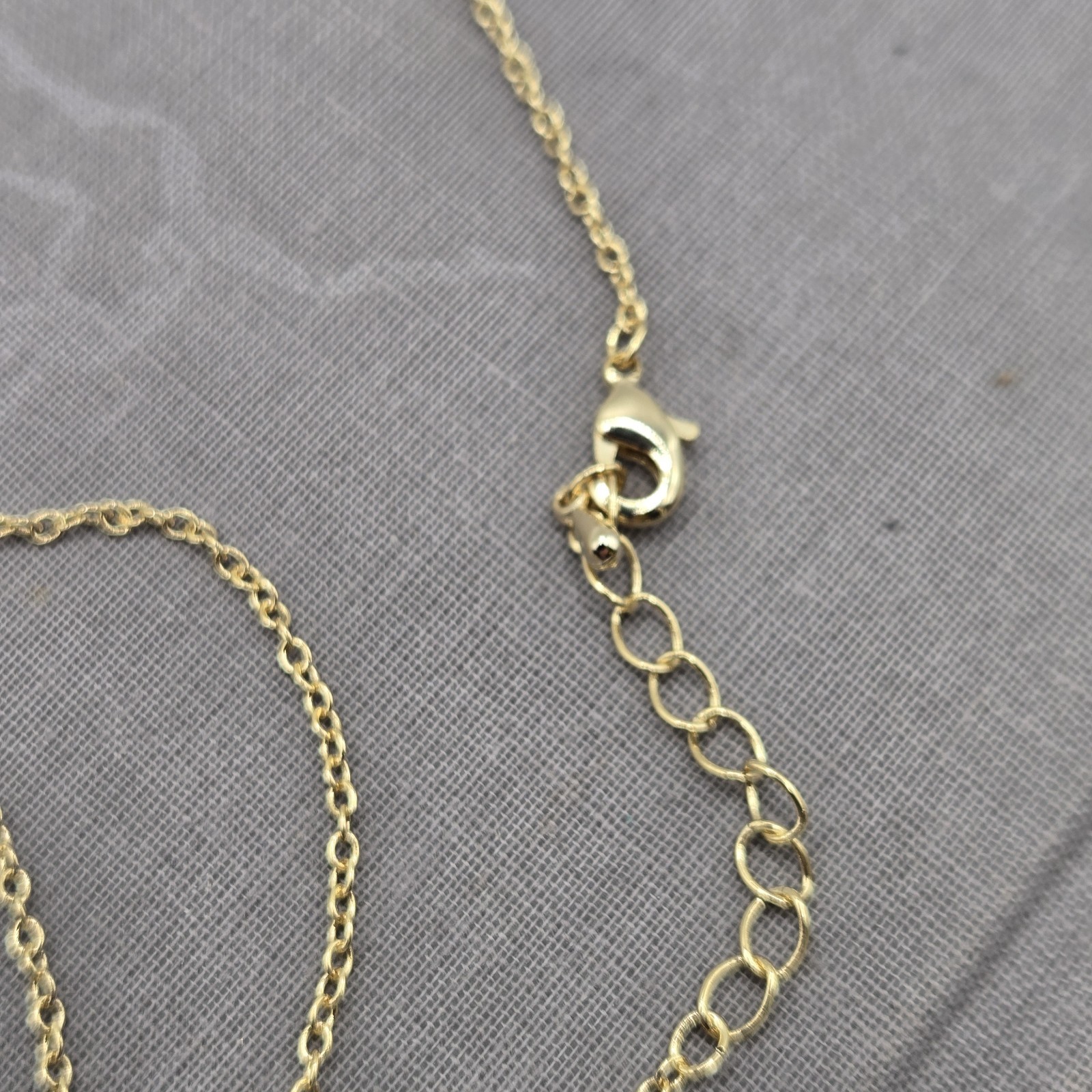 Gold Dainty Electroplated Turquoise Charm Necklace Boutique Brand 16K Plated