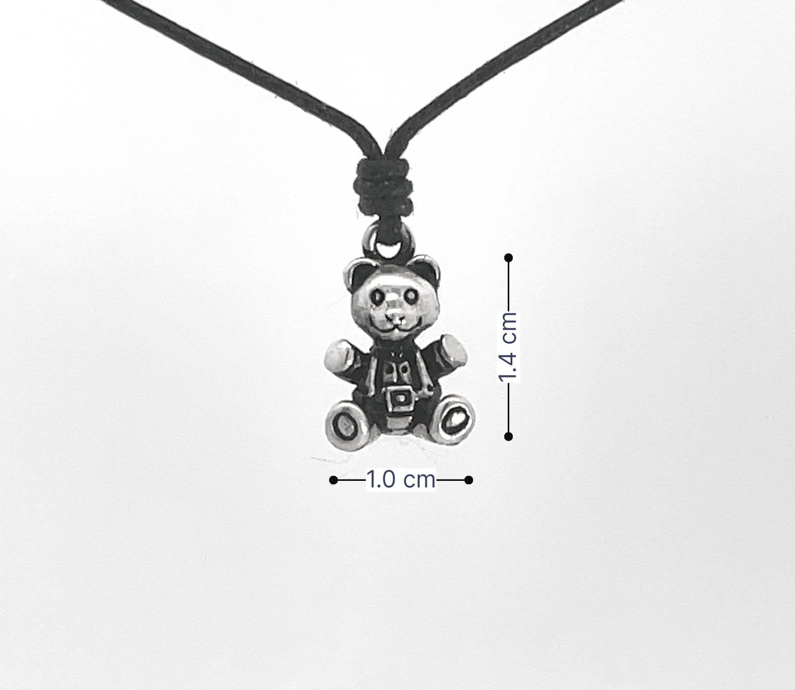 Bear 92.5 Sterling Silver Charm Necklace Pendant Jewelry