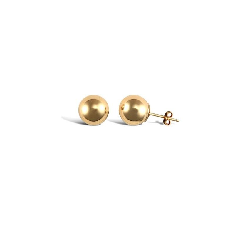 Gold GF® Classic 5mm Ball Stud Earrings | Minimal Round Gold Studs