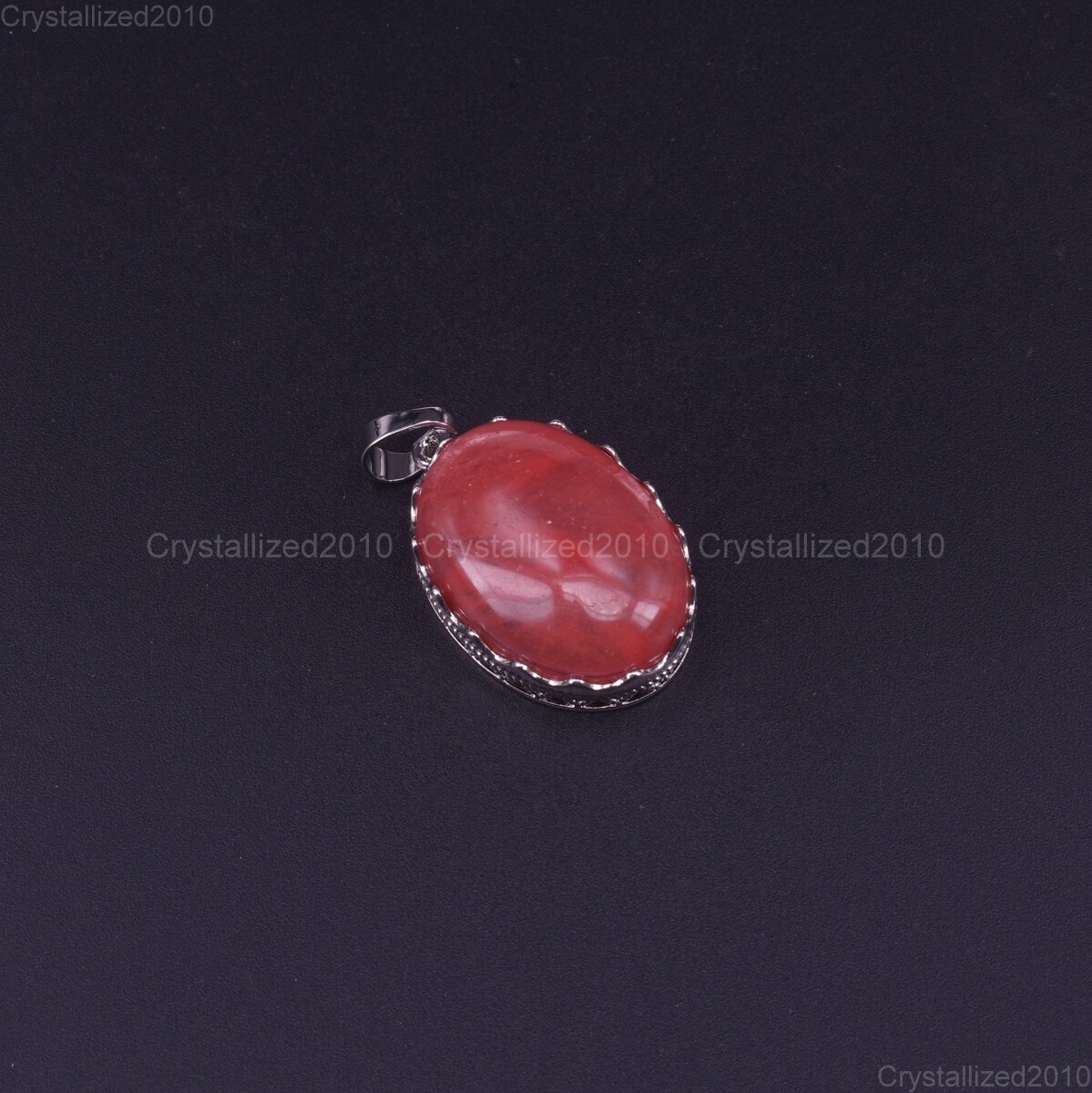 Natural Gemstones Oval Shape Reiki Chakra Healing Pendant Necklaces Beads Pick