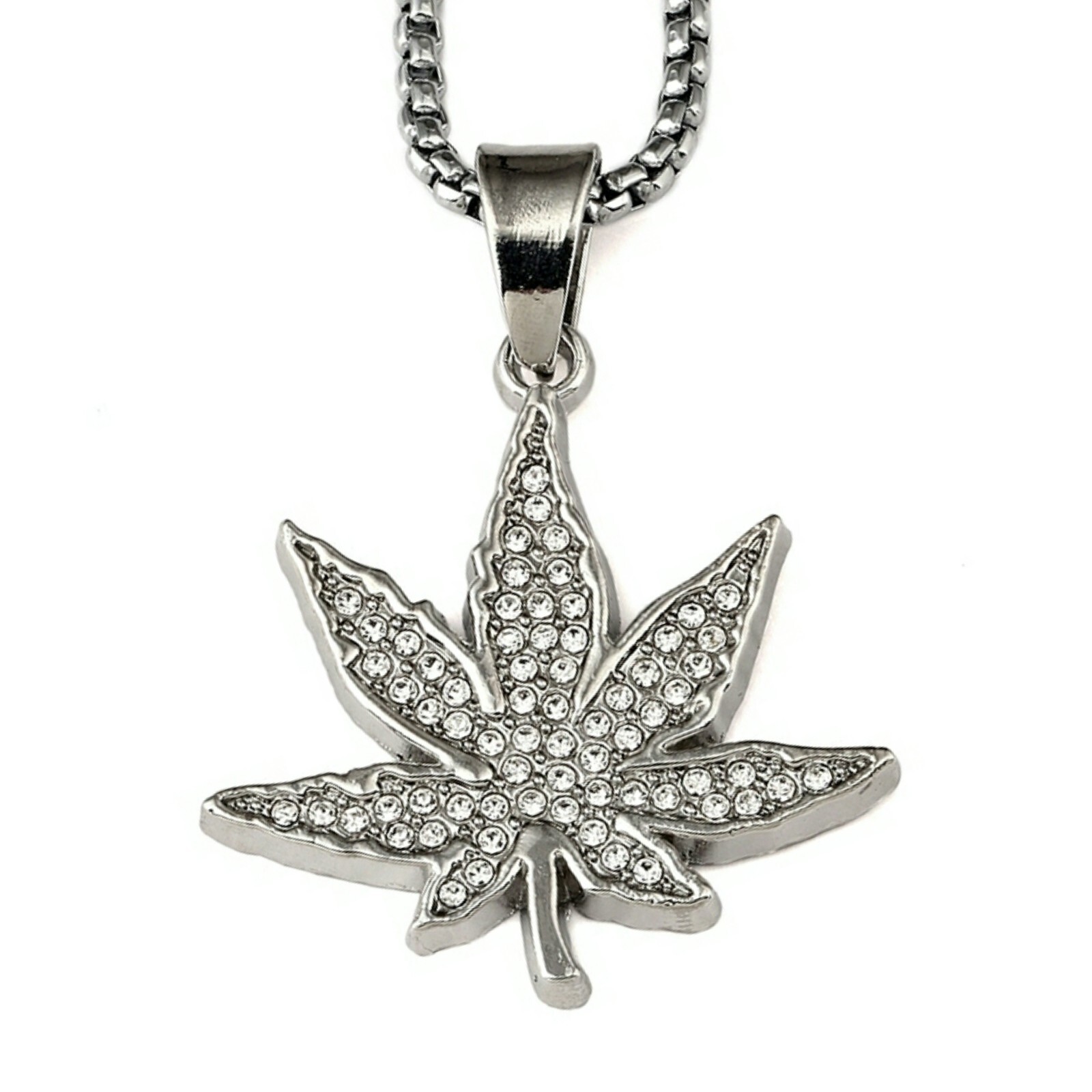 Flower Leaf Pendant Chain Necklace Set Fashion Jewelry