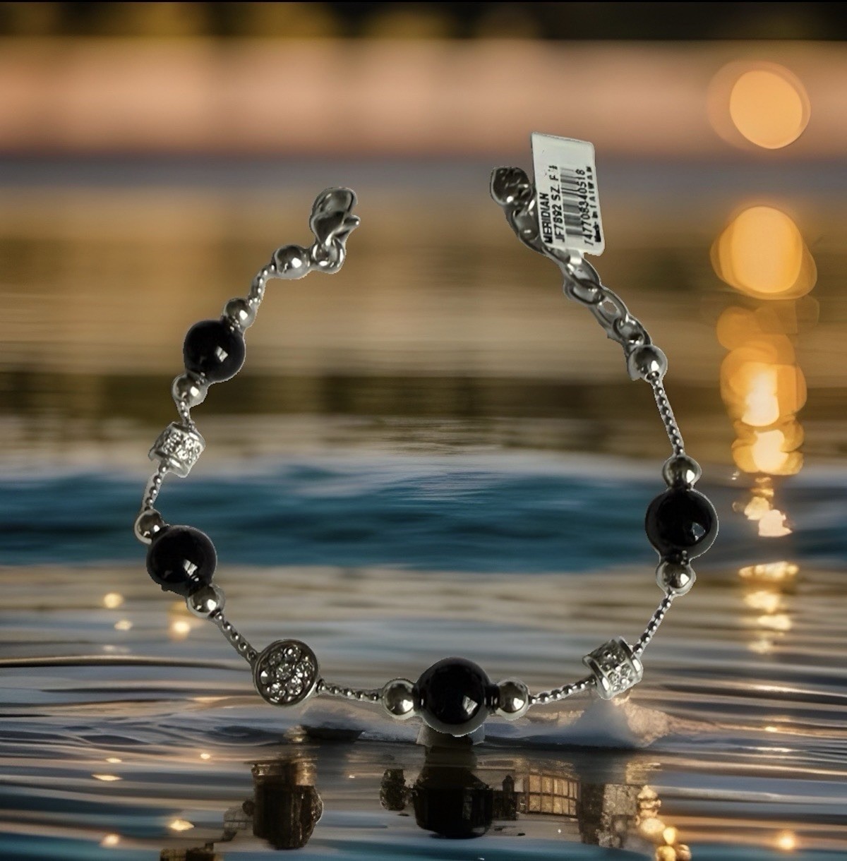 Brighton Bracelet Meridian Petite Prime Black Silver NWT