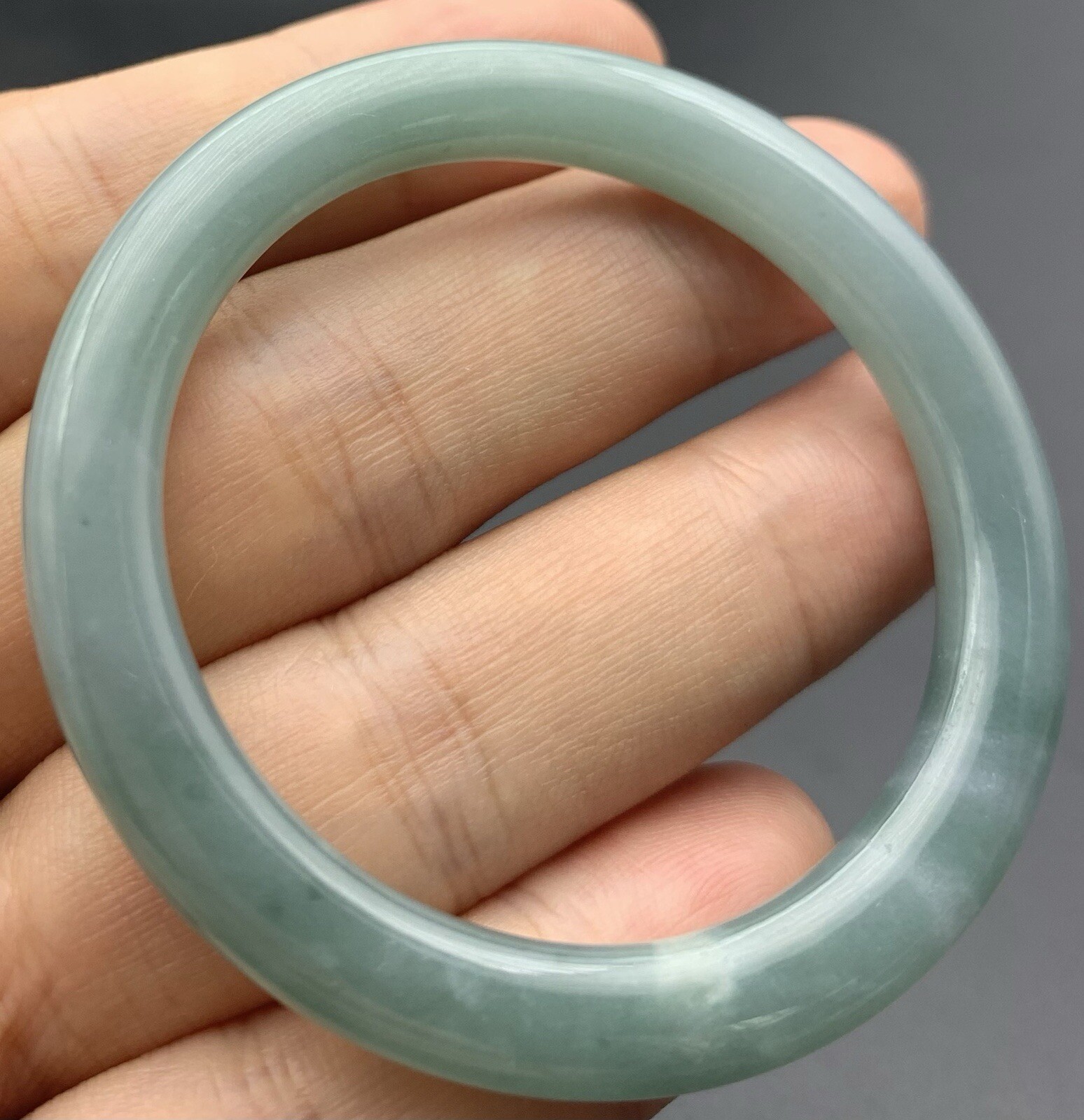 Video Certified Green JADE JADEITE BABY Child Bangle Bracelet 41mm 418976
