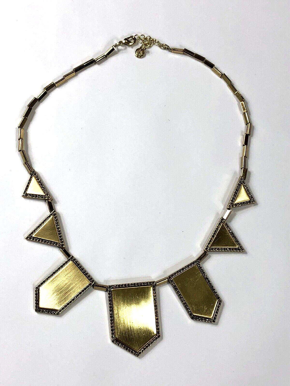House of Harlow Necklace Pennant Pendant Rhinestone – 19.5 in
