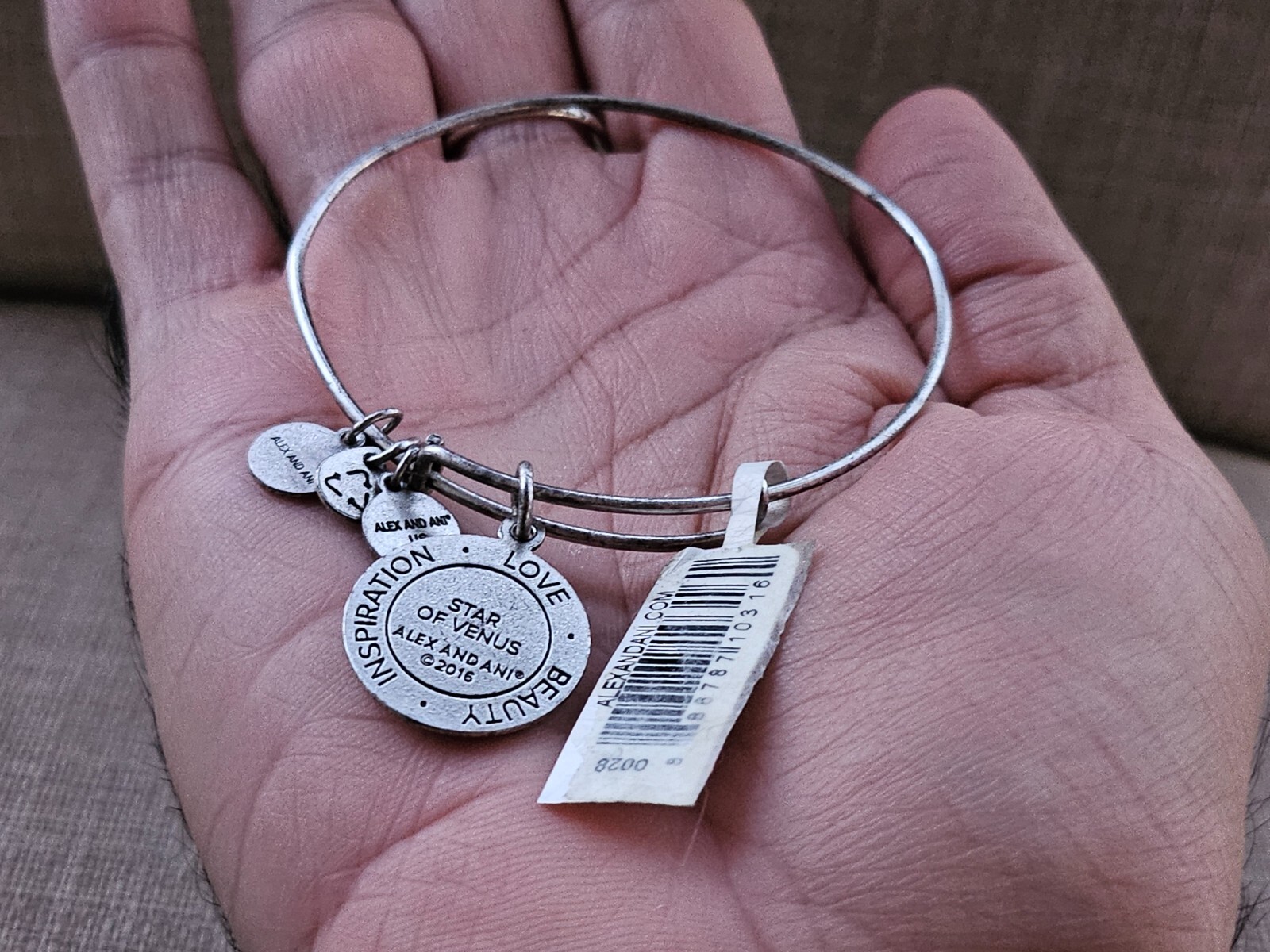 Star of Venus Alex And Ani Bracelet Silver Tone LOVE BEAUTY INSPIRATION Jewelry