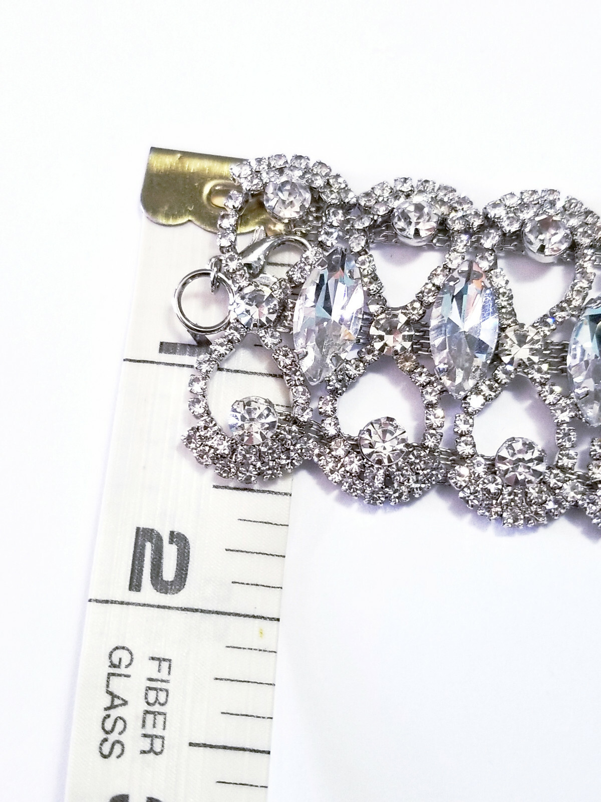 Black Gothic Rhinestone Choker Necklace Collar Prom Pageant Jewelry