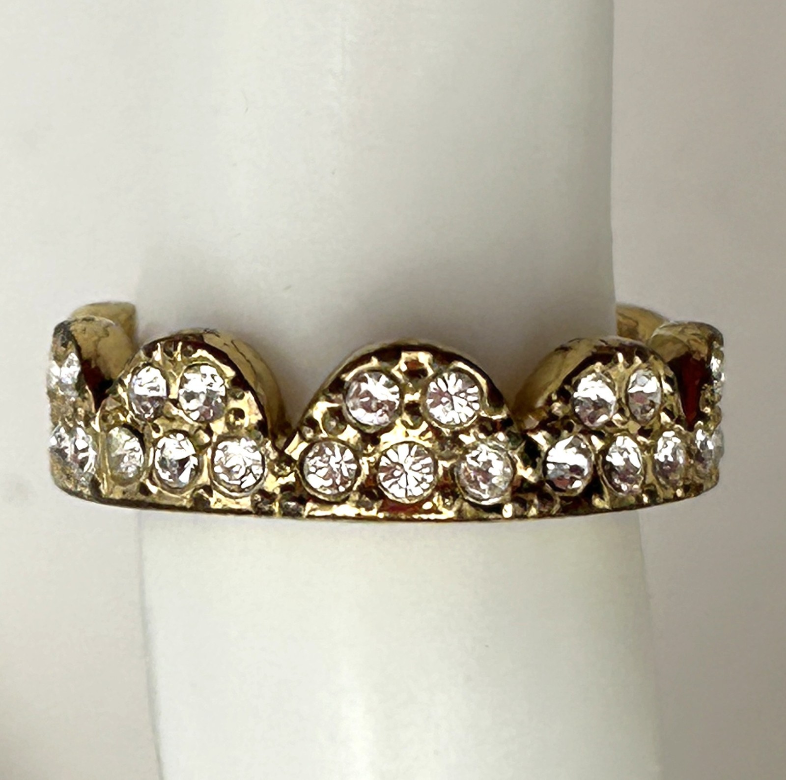 Kate Spade New York Scalloped Pave Ring Size 5 with Dust Bag READ