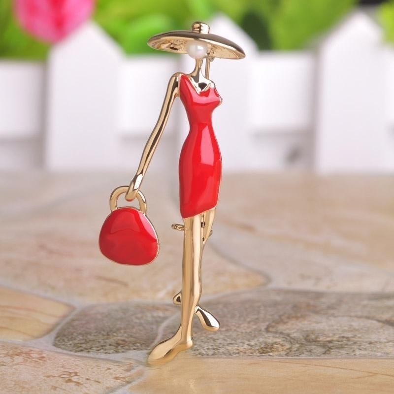 Women Brooch Lapel Pin Suit Jacket Accessory Fashion Brooch