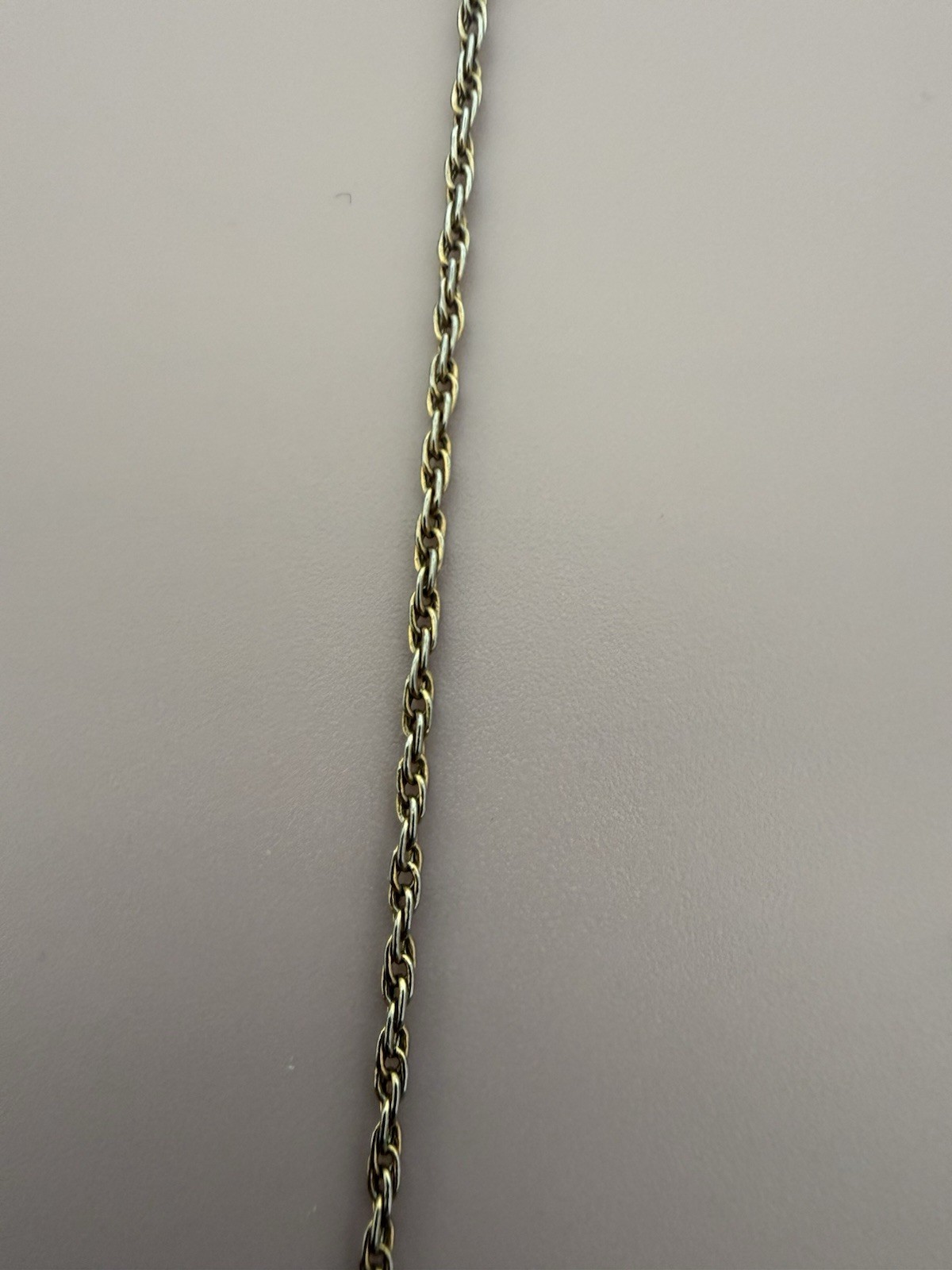 Avon Gold tone Rope Chain Bracelet, Spring Ring, 7in, Signed