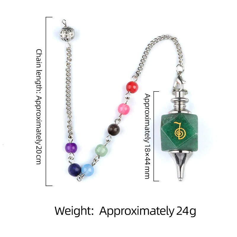 Crystal Pendulums for Dowsing Spiritual Pointed Stone Witchcraft Divination Tool
