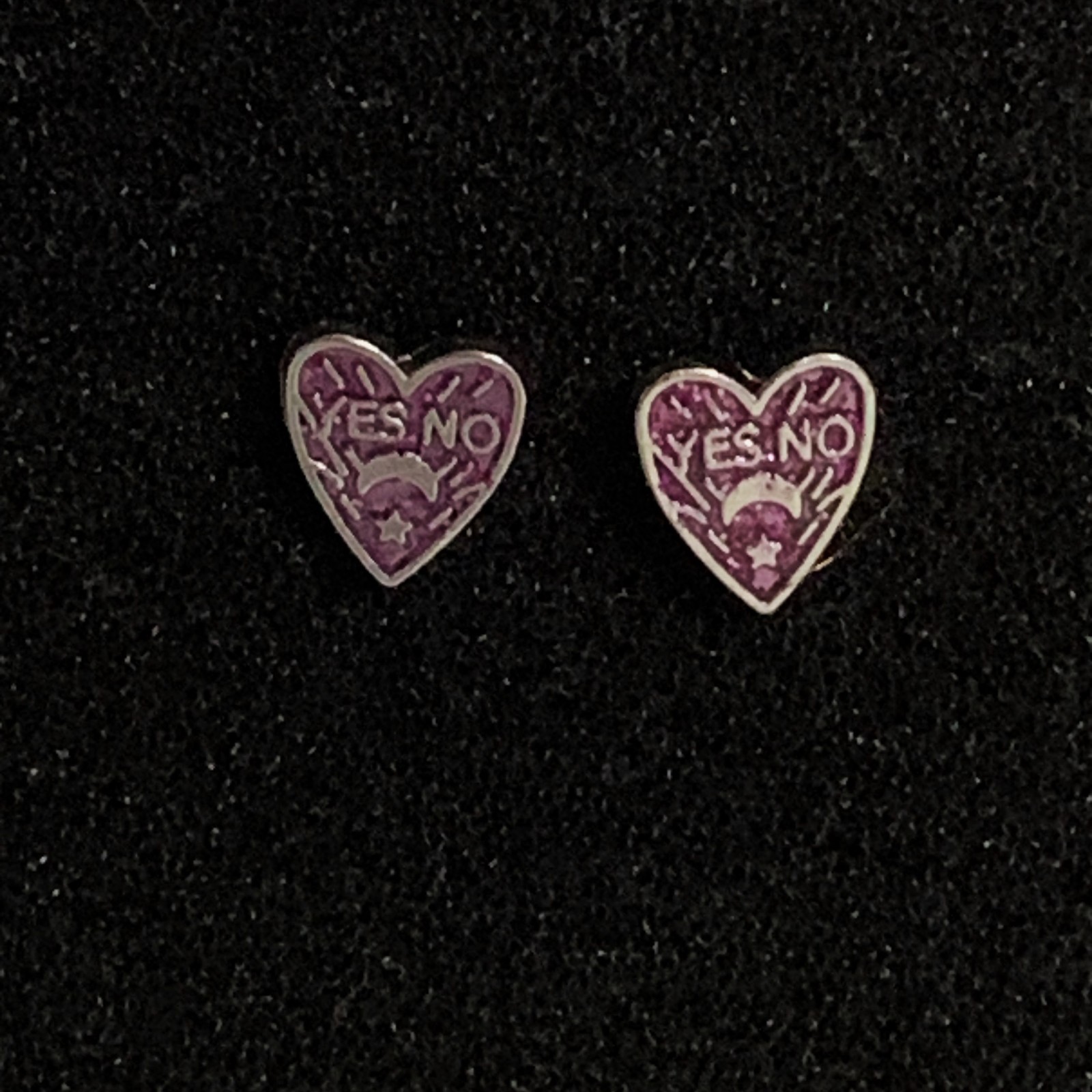 Earrings Planchette Ouija Board Studs Studded Metal Jewelry Halloween Fall