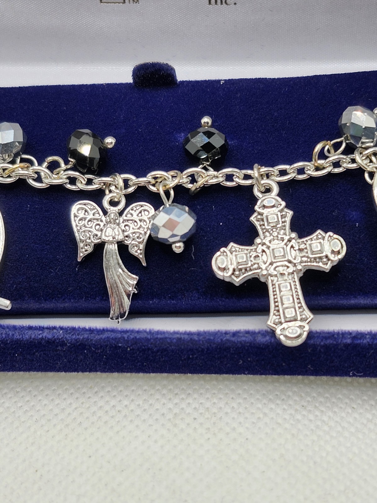 NWT NIB Roman Inc Bracelet Christian Charm Fish Cross Bible Angel Wing 2014
