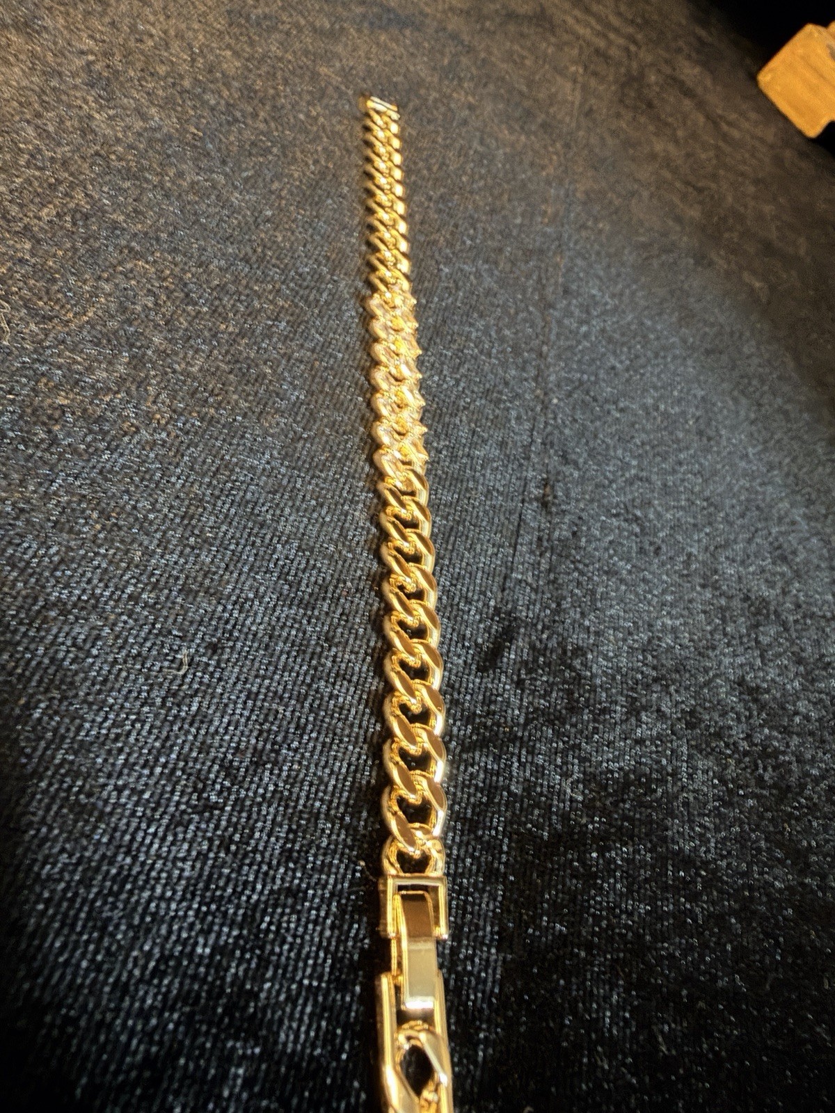 Iced out 14k gold filled 7MM Cuban bracelet AAA CZ Statement Piece 6.5-7.5 in