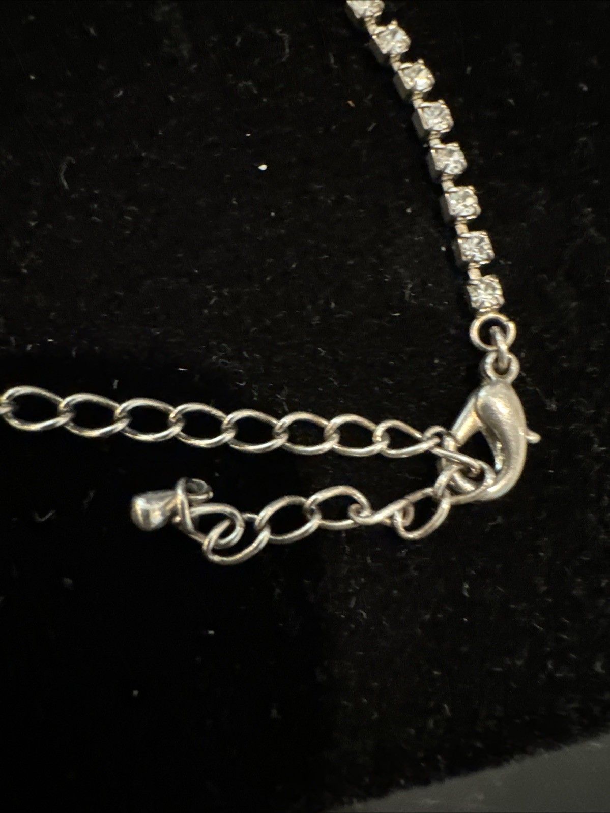 Rhinestone Slave Chain Finger Ring Hand Harness Bracelet Adjustable