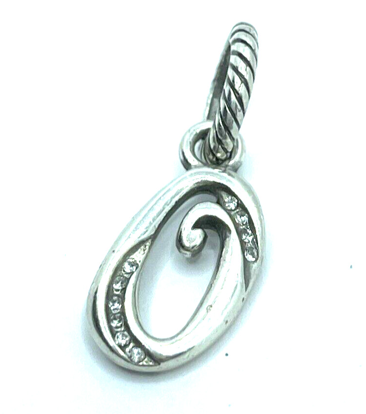 Brighton Zero “0” Number Numeric Pendant Silver Charm