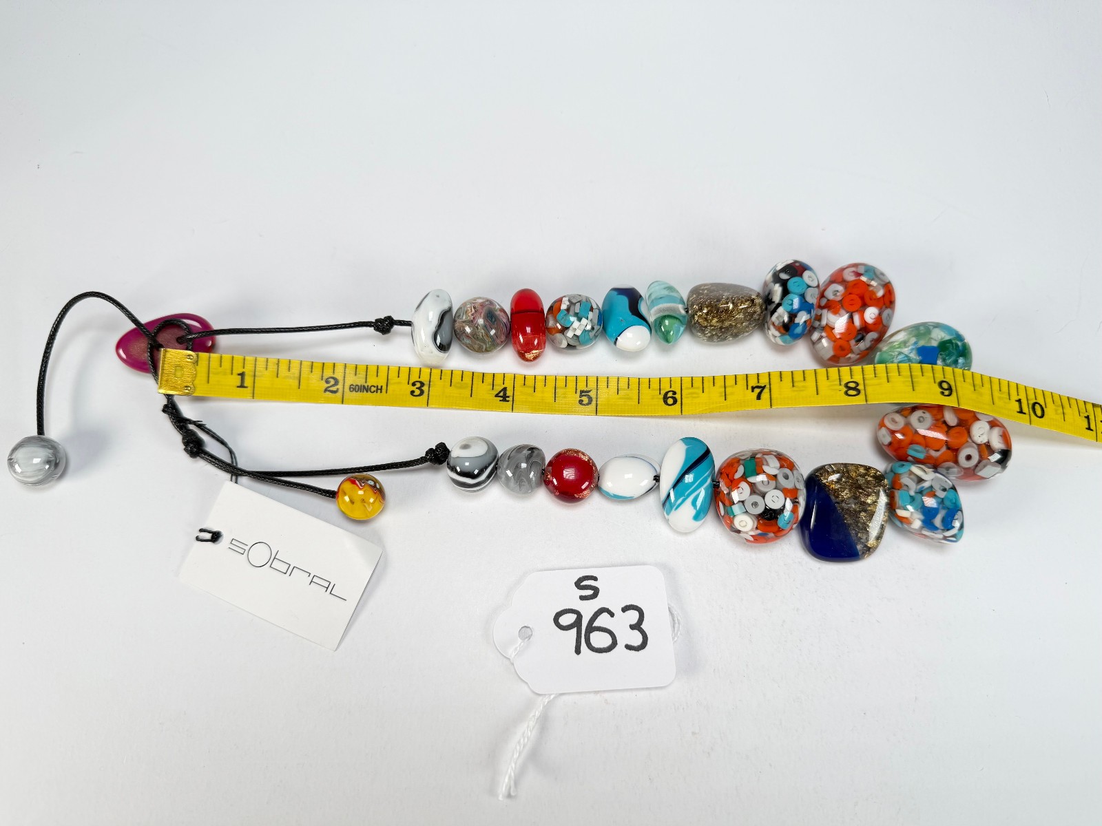 Sobral – Multi-Colour “Pebbles” Studio Creation Resin Necklace ( 000000 )
