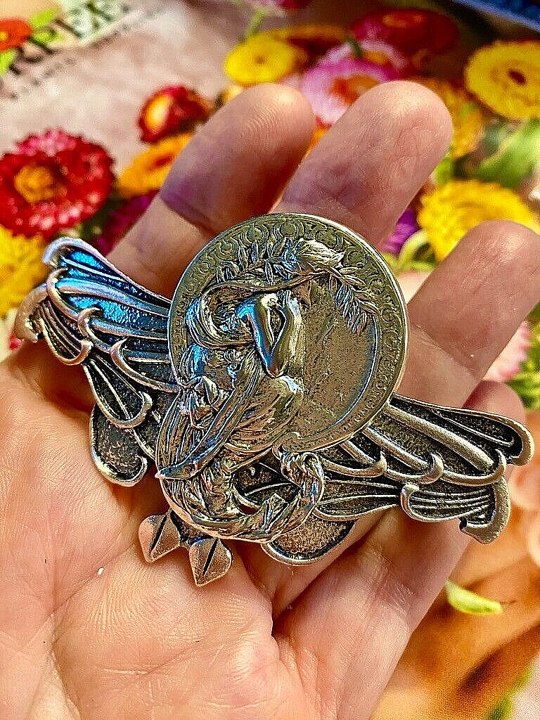 Art Nouveau Style HAIR CLIP HAND CRAFTED MADE IN USA MyElegantThings