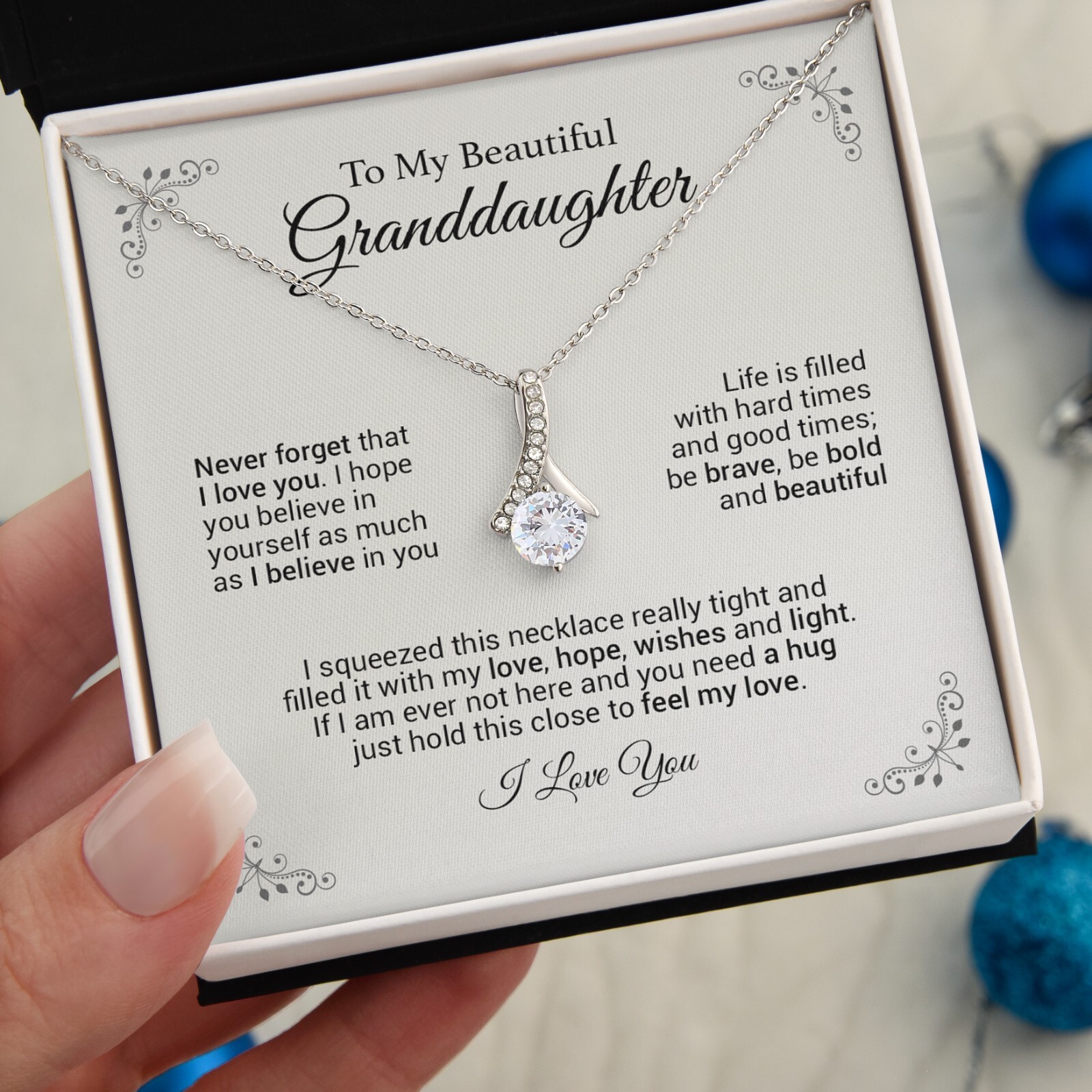 To My Granddaughter, Gift For Granddaughter, Granddaughter Gift from Grandma