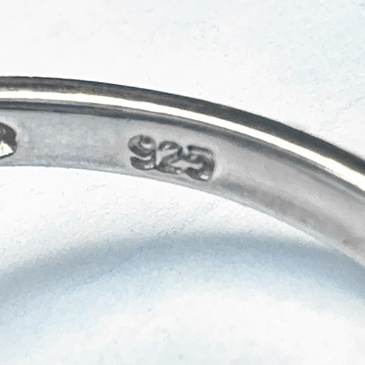 Set of Two Dainty Sterling Silver Rings – Sizes 8 & 9 w Garnet & CZ, 4.9g