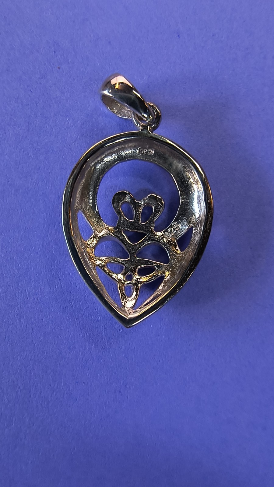 Silver Claddagh Celtic Knot Heart Pendant
