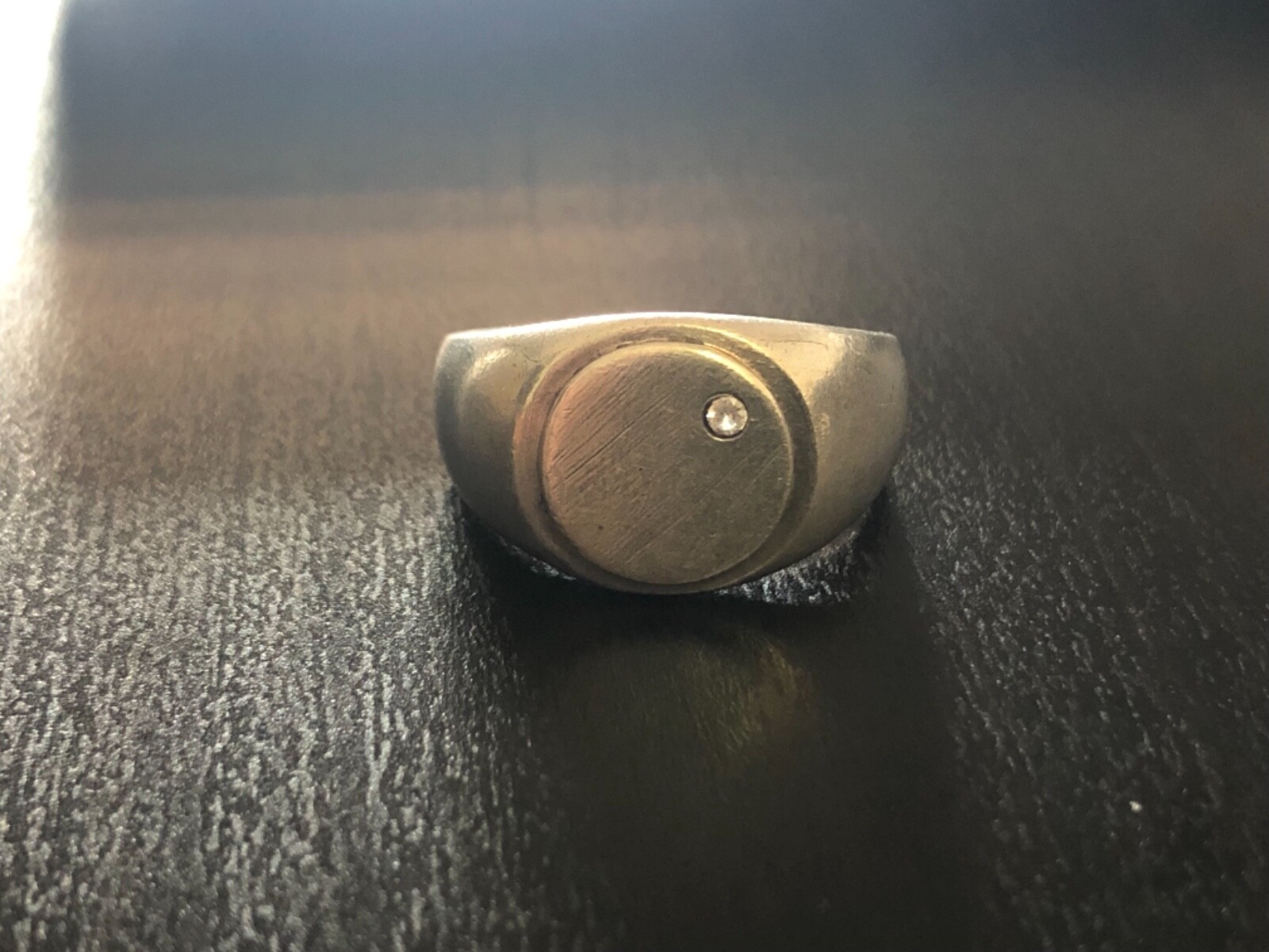 Antique 925 Silver Ring Manufacturer MyG Stone Ungraded.