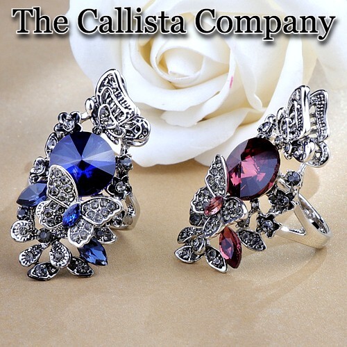 THE CALLISTA CO., PURPLE 3A+ CZ “S925”, 92.5% PURE STERLING SILVER RING SZ 6-9
