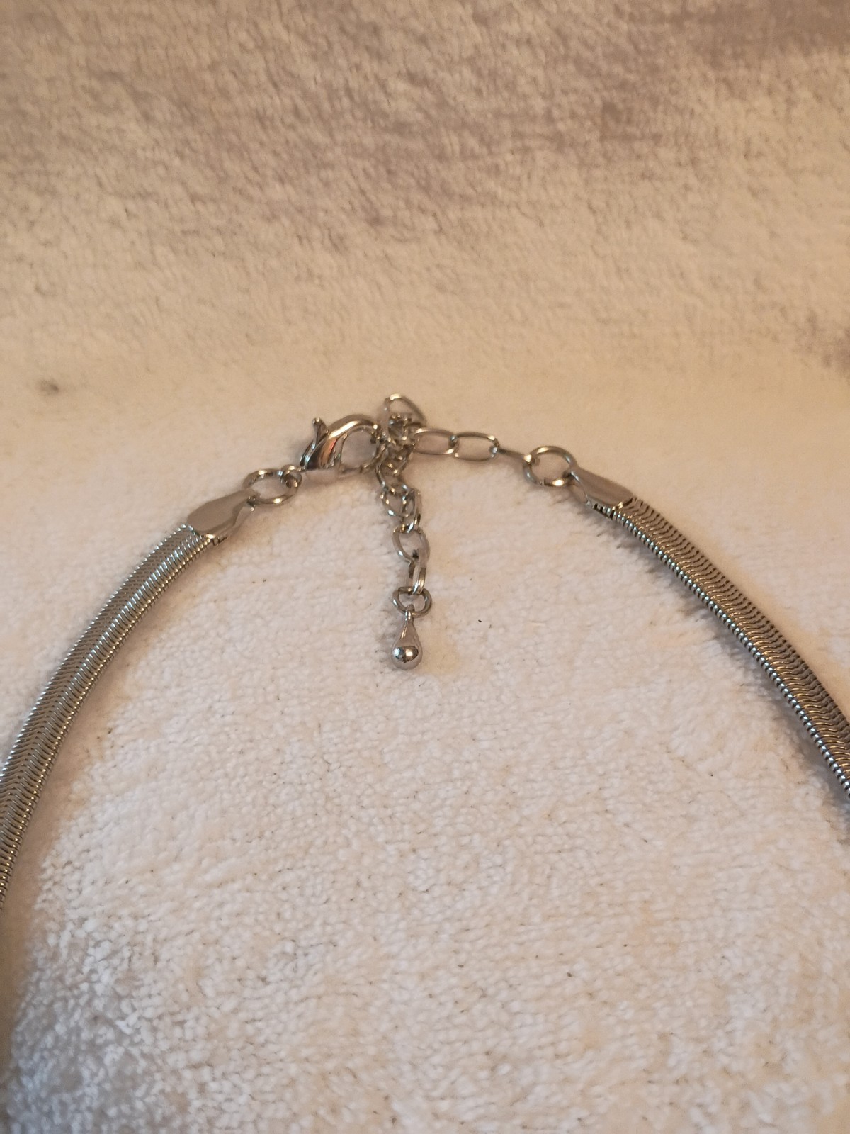 Statement Bib Necklace Blue & Silver