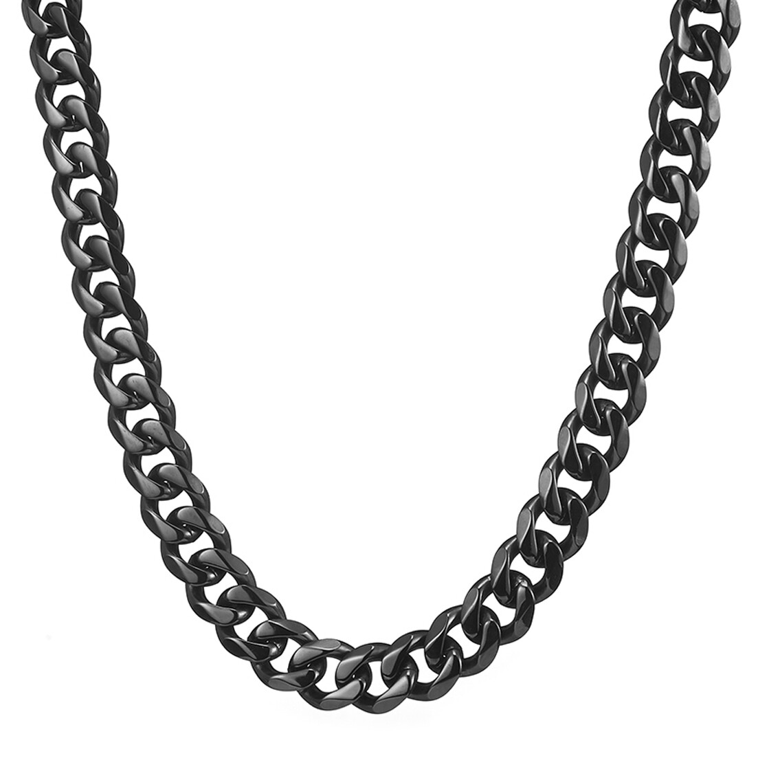 12/15mm 7-40inches Fashion Cuban Curb Chain Necklace Bracelet Stainless Steel