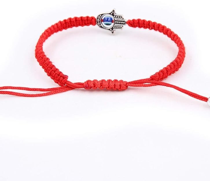 Pulsera Roja Proteccion Del Mal De Ojo Buena Suerte Ajustable Hamsa Ojo Turco US