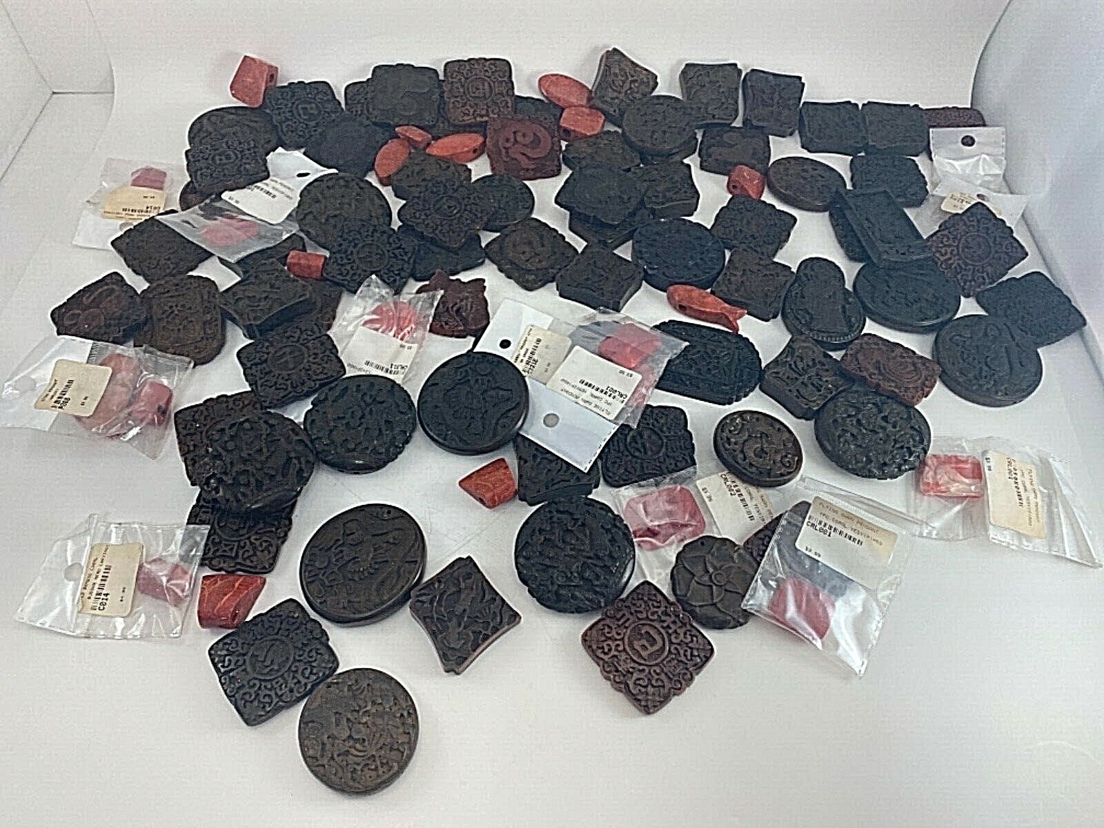 100 ~ Lot of Various Pendants ~ Sizes Colors Shapes and Styles Vary ~ Box 294B