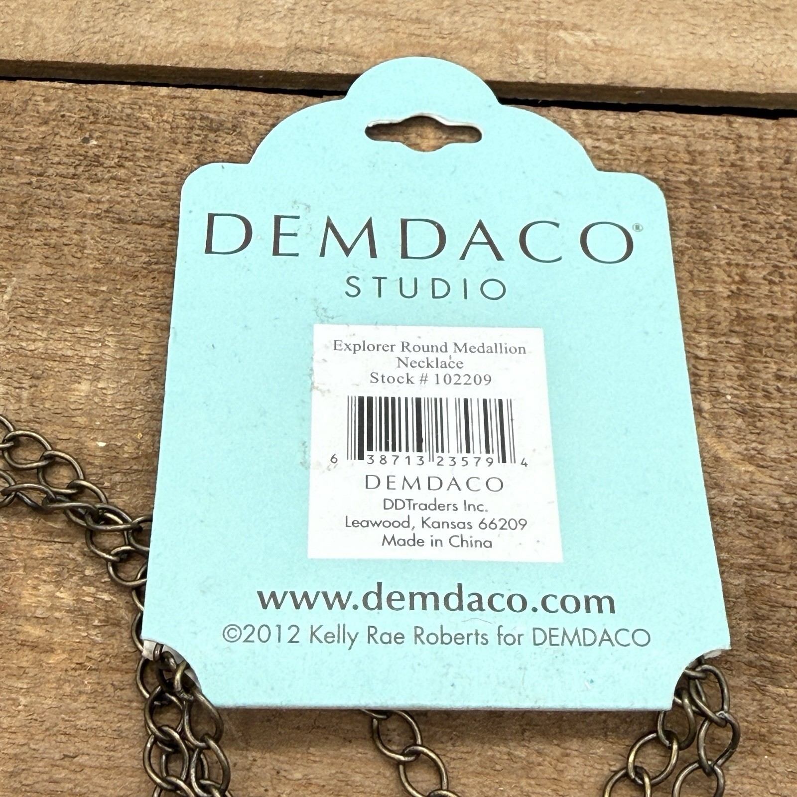 Kelly Rae Roberts DEMDACO Medallion Necklace Inspirational Art Pendant 18”+3”
